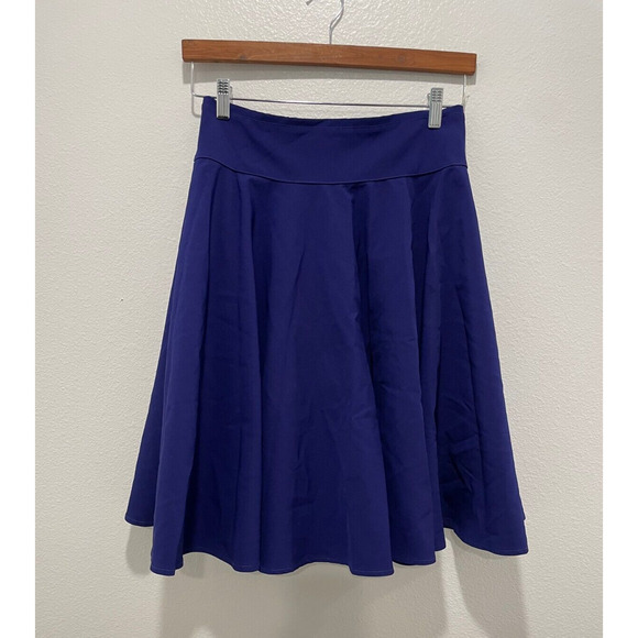 Handmade Dresses & Skirts - Vintage Handmade Womens Skirt Medium Purple Pull On Pleated Rockabilly Grunge